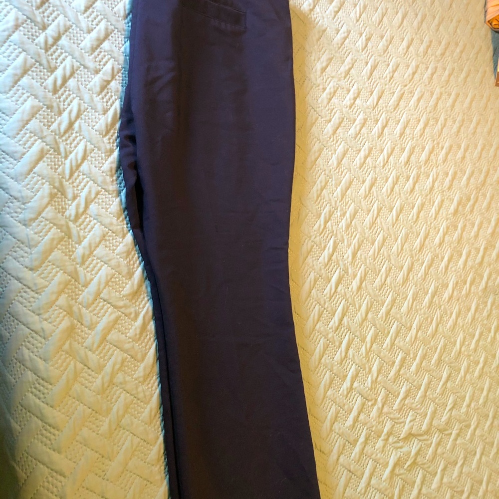 Davina Navy bootcut work pants